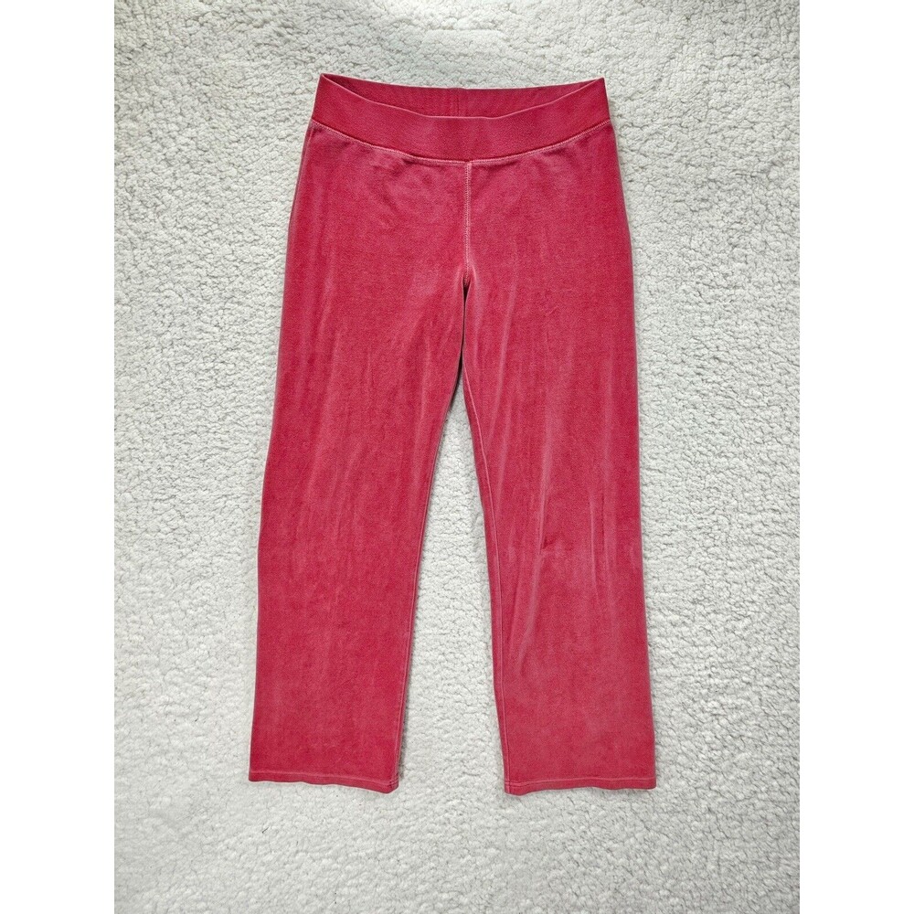 Gap Stretch Women's Red Velvet Lounge Pants Comfy Elastic Waist Size Small